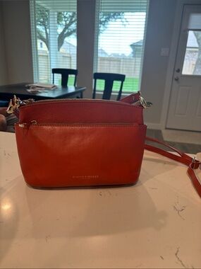 Divina Firenze Red Leather Crossbody Shoulder Bag